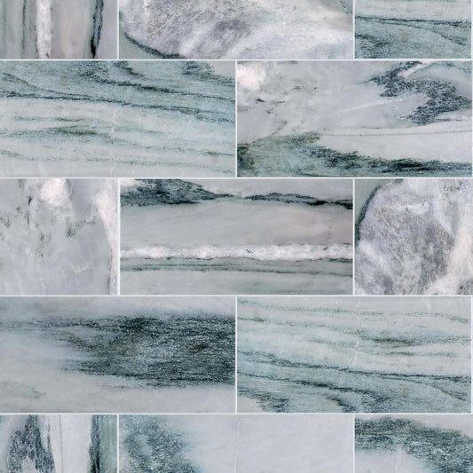 Cipolino Polished Marble Field Tile 6''x12''x3/8''