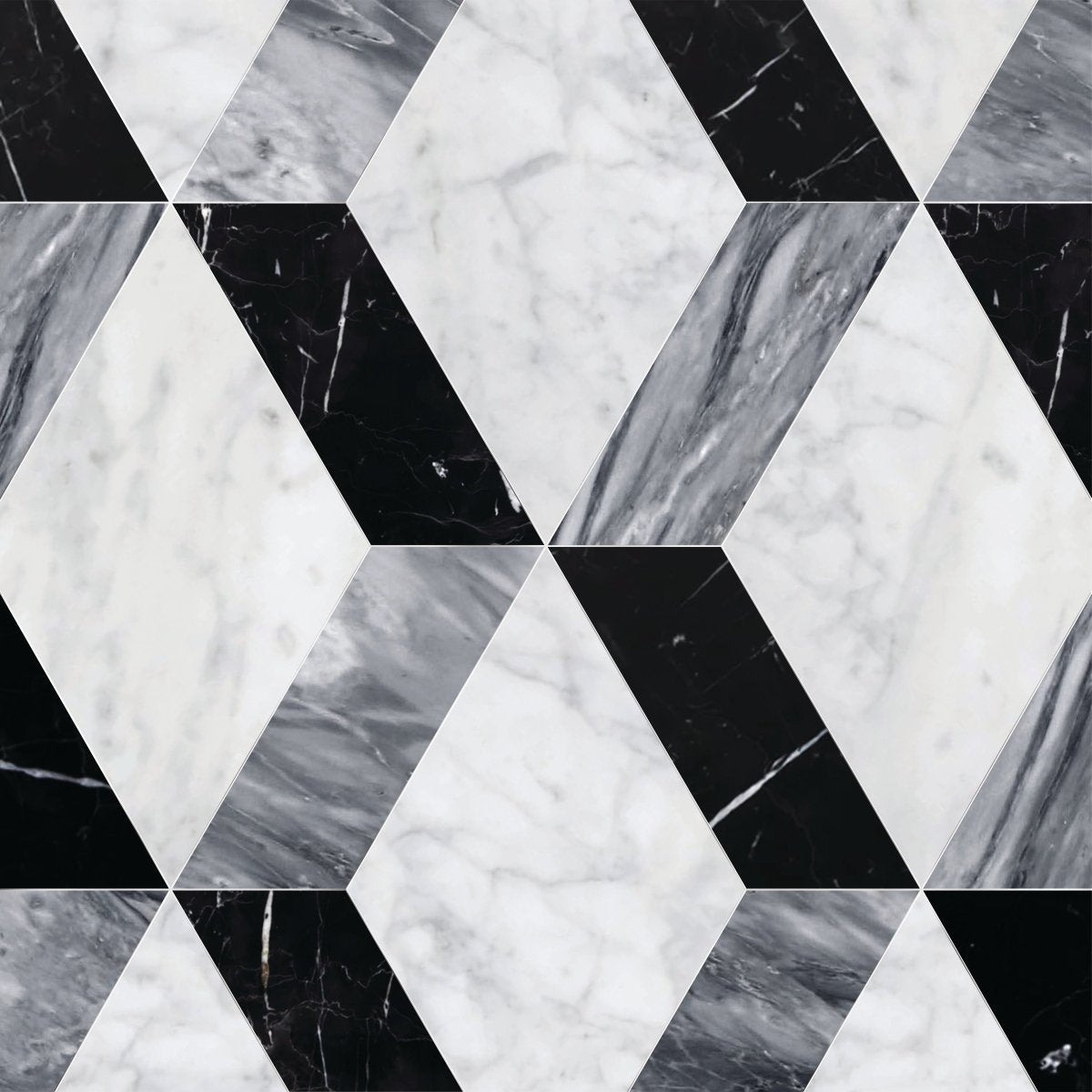 Discover Couture Amelia Grisso Diamond Marble Tile - Artsaics 