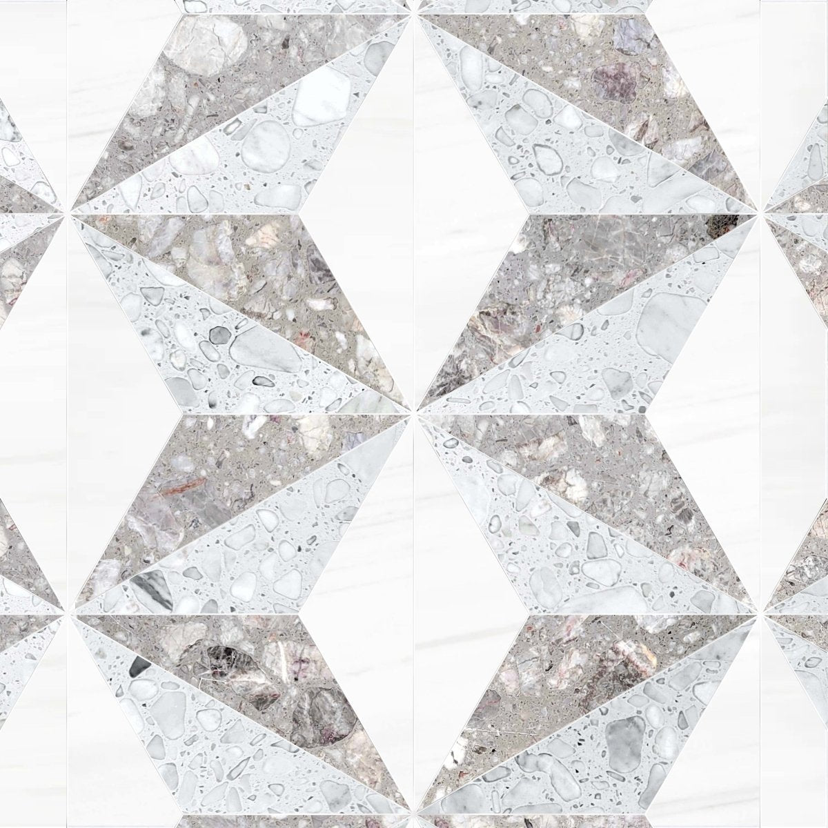 Couture Giorgina Nube Diamond Terrazzo Waterjet Mosaic