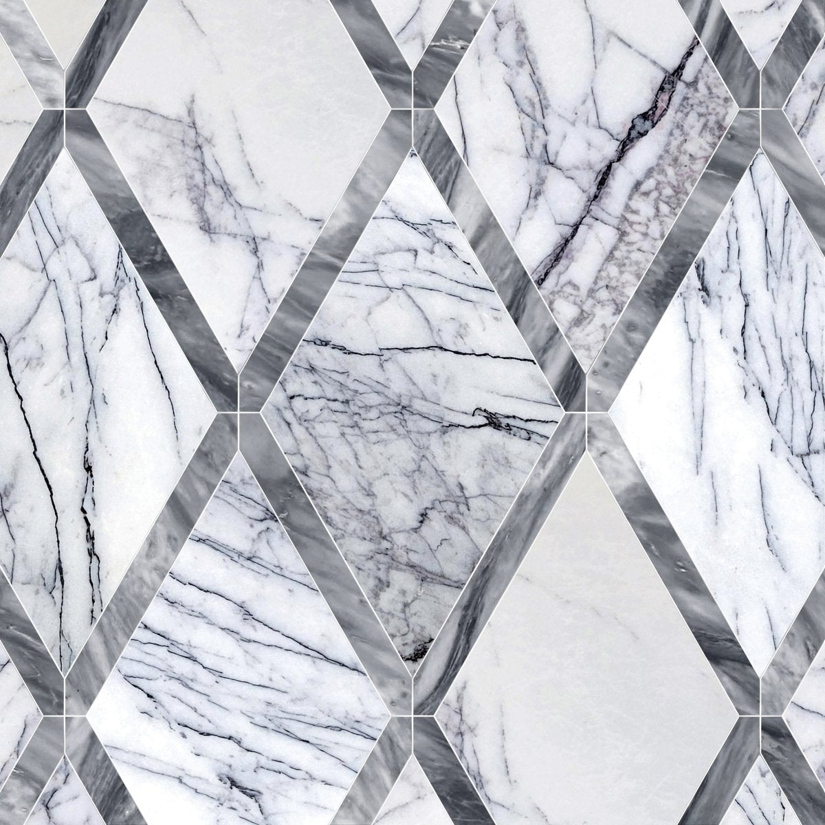 Couture Juvil Lilac Diamond Stone Waterjet Mosaic