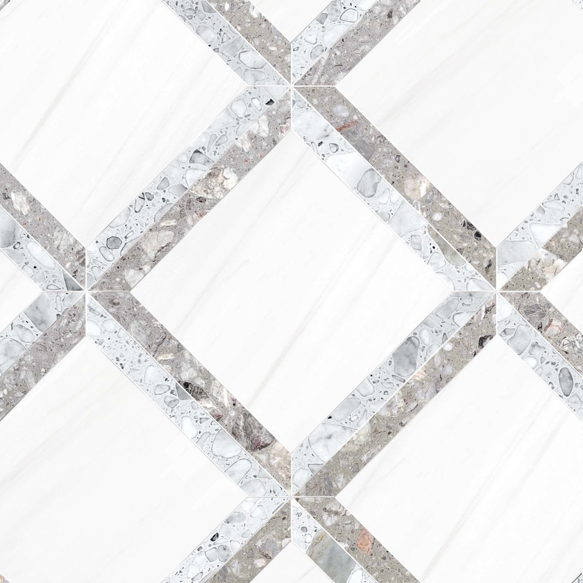 Couture Marco Nube Geometric Terrazzo Waterjet Mosaic