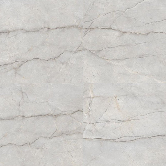 Cristallo Grey Matte Porcelain Field Tile 32''x32''x3/8''