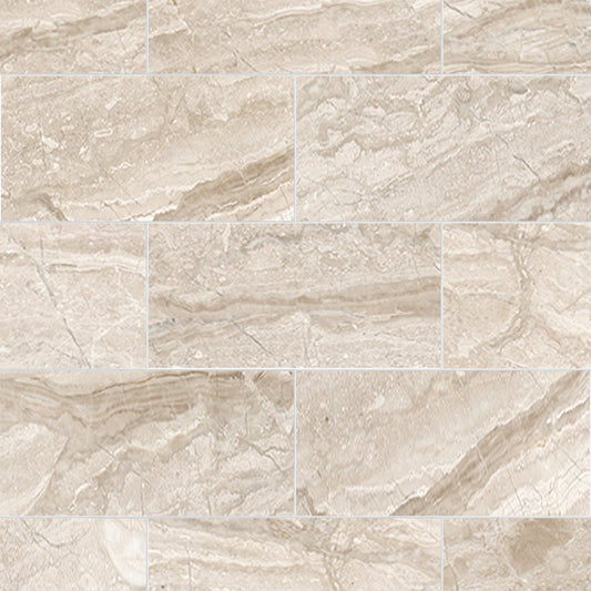 Diano Royale Honed Marble Field Tile 6''x12''x3/8''