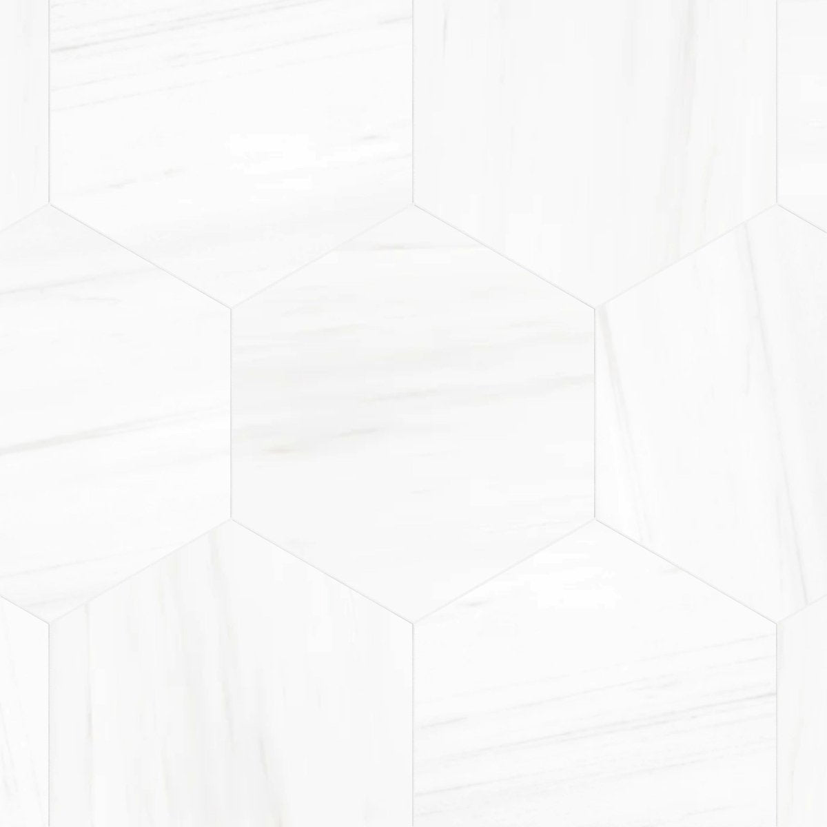Dolomite Polished Marble 10 1/2'' Hexagon