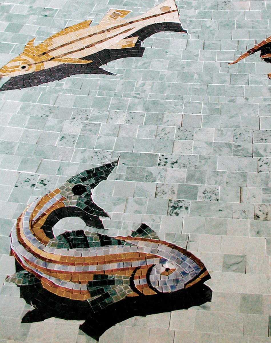 Reef Fish 2 Stone Mosaic