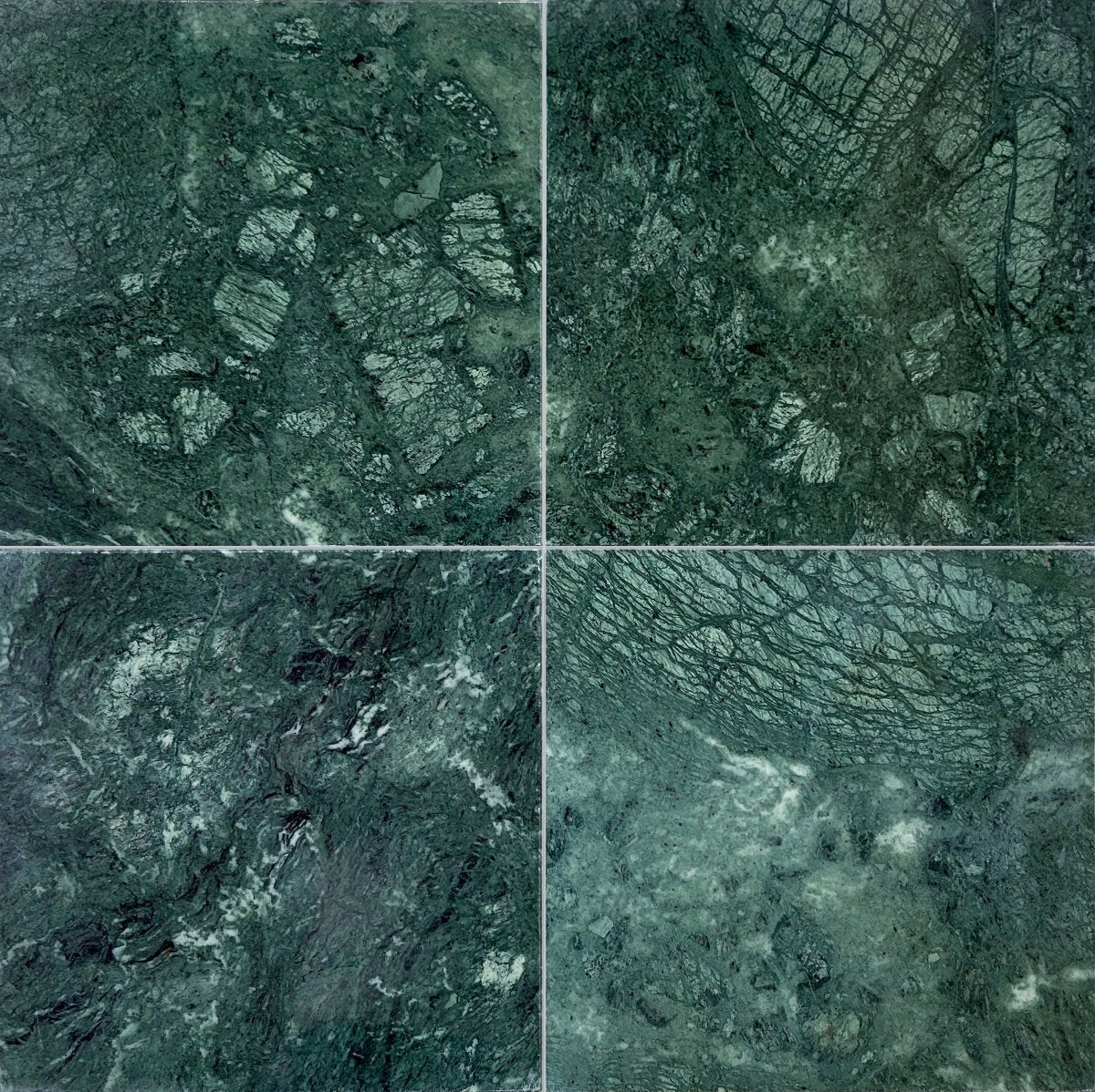 Forest Green Polished Marble Field Tile 12''x12''x3/8'' – Artsaics
