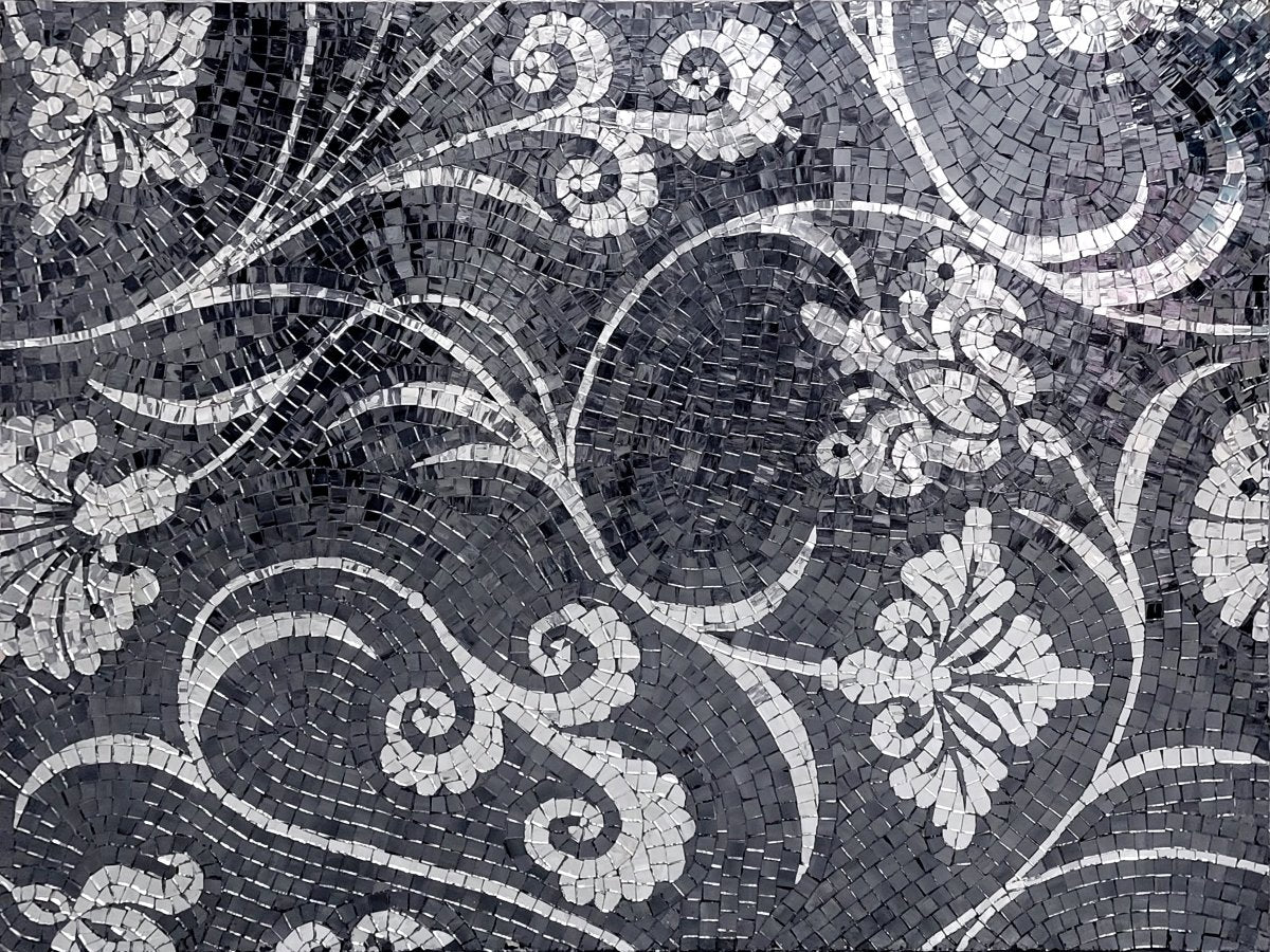 Glitz Desmond Floral Stone Mosaic