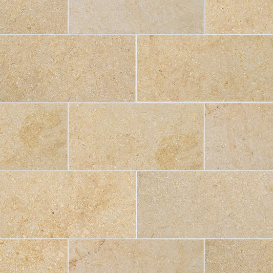 Halila Gold Honed Limestone Field Tile 6''x12''x3/8''