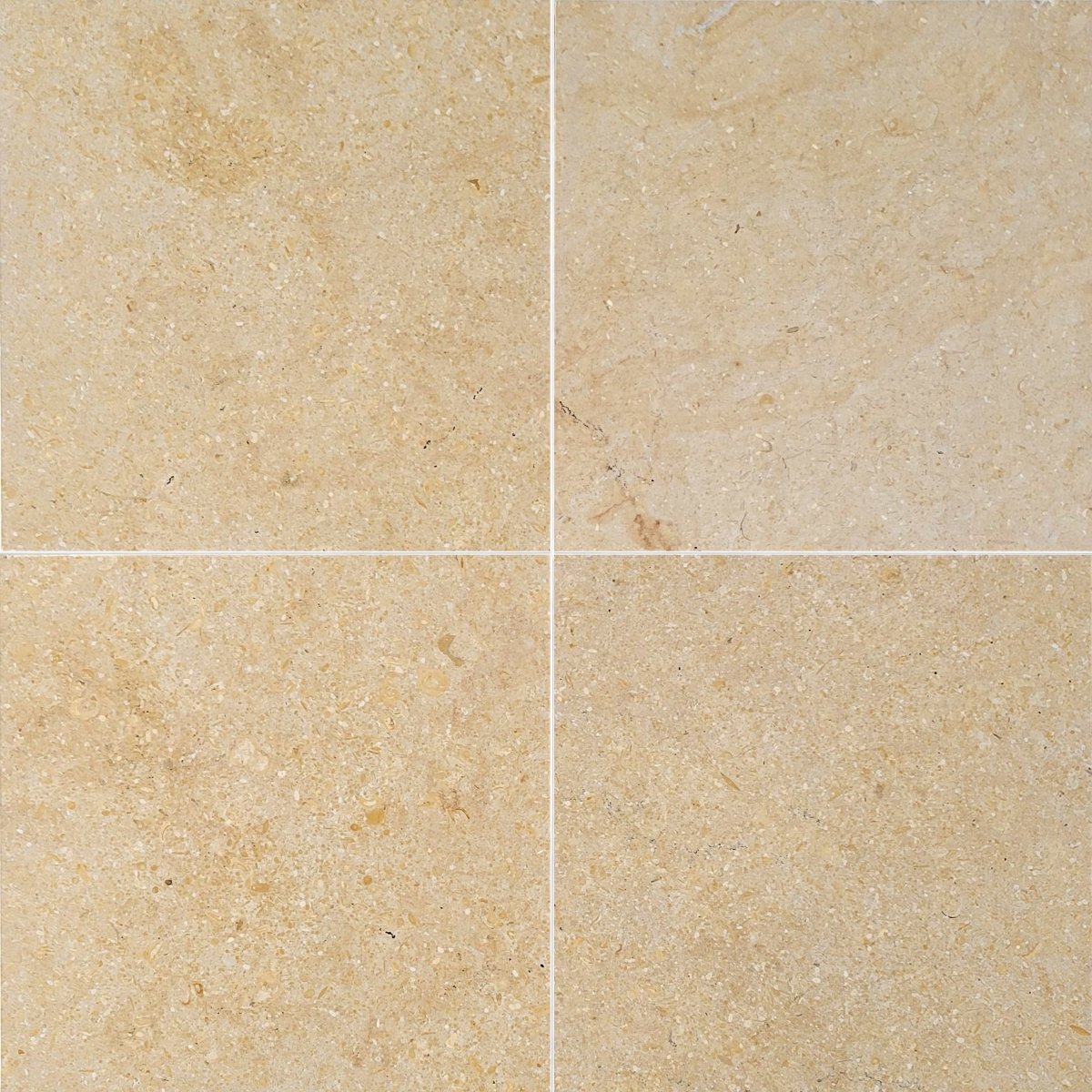Halila Gold Polished Limestone Field Tile 12''x12''x3/8''