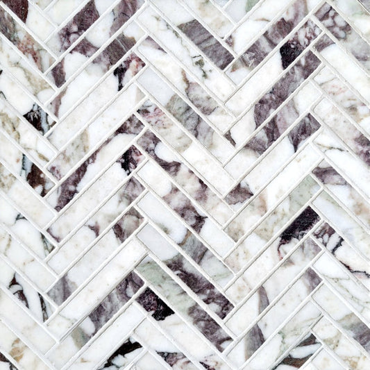 Herringbone Breccia capraia 5/8''x3'' Stone Mosaic