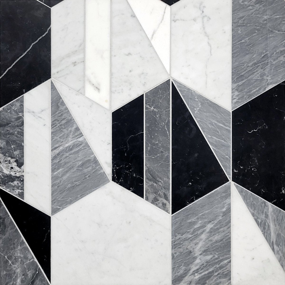 Abstract Hexagon Waterjet Mosaic Tile