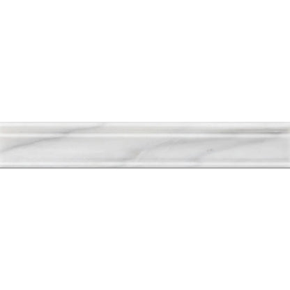 Ice White Chairrail 2''x12'' Stone Molding Honed
