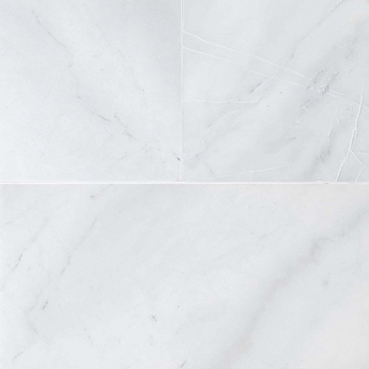Ice White Honed Marble Field Tile 12''x12''x3/8''