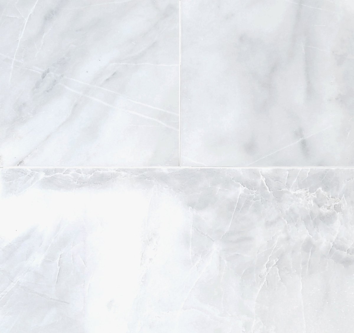 Ice White honed Marble Field Tile 12''x24''x3/8''
