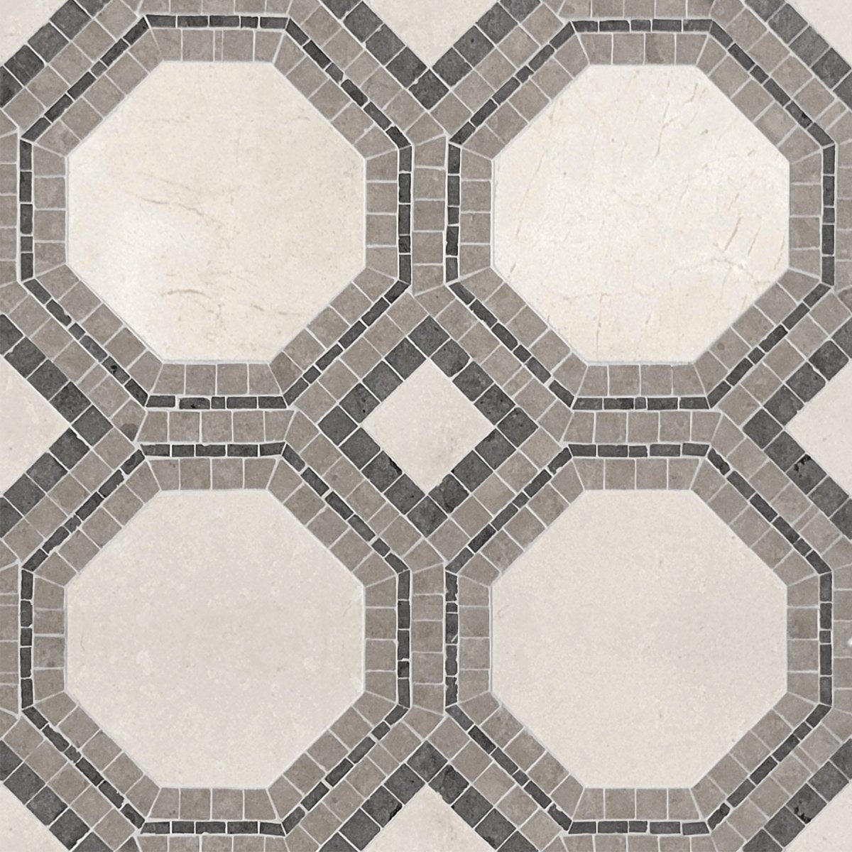 Curv Kate River Octagon Stone Waterjet Mosaic – Artsaics