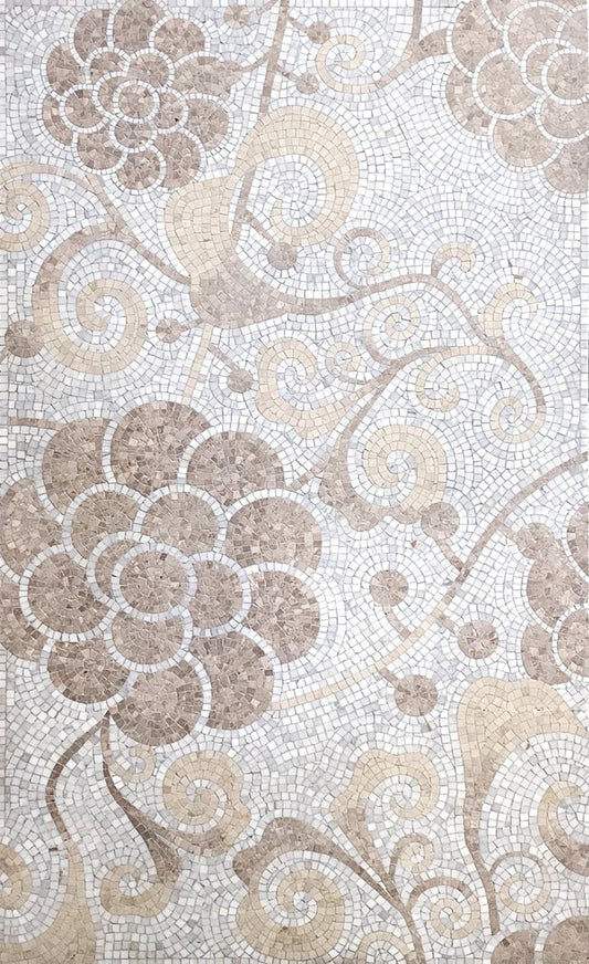Luxe Sabila Flower Stone Mosaic
