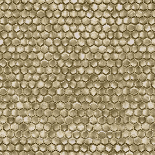Metalico Hexagon Brass Metal Mosaic