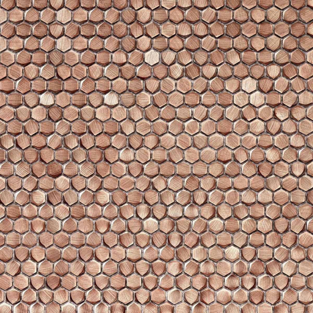 Copper Hexagon Mosaic