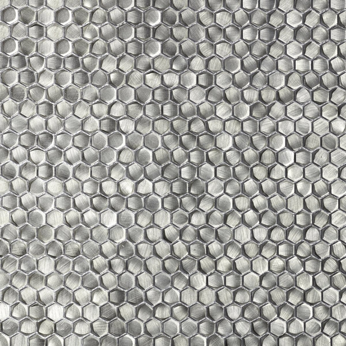 Metalico Hexagon Silver Metal Mosaic