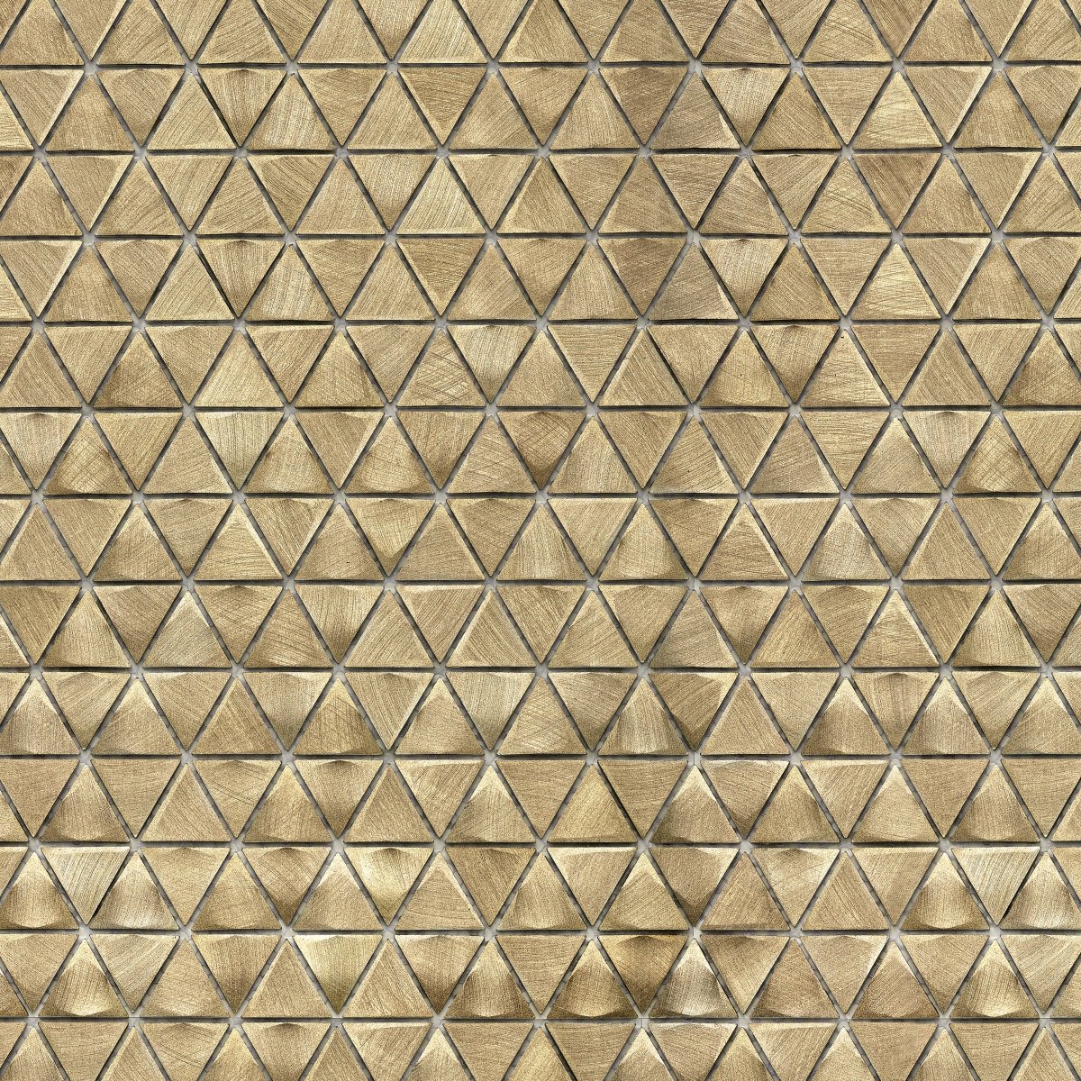 Metalico Triangle Brass Metal Mosaic