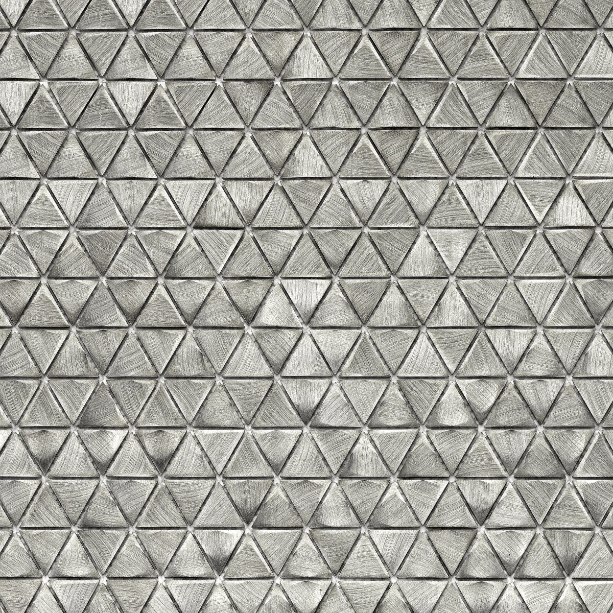 Metalico Triangle Silver Metal Mosaic