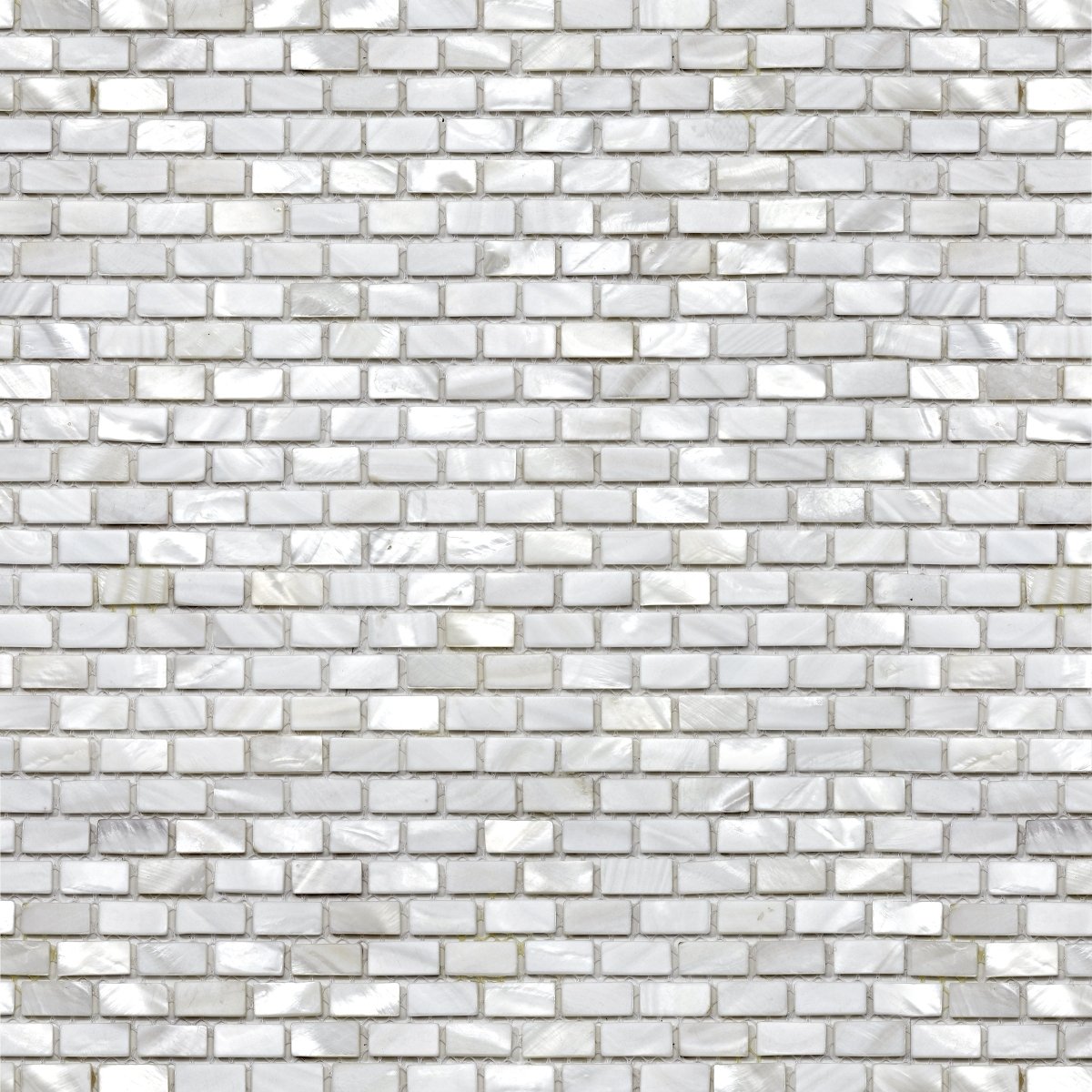 Mini Brick White Pearl Shell Mosaic