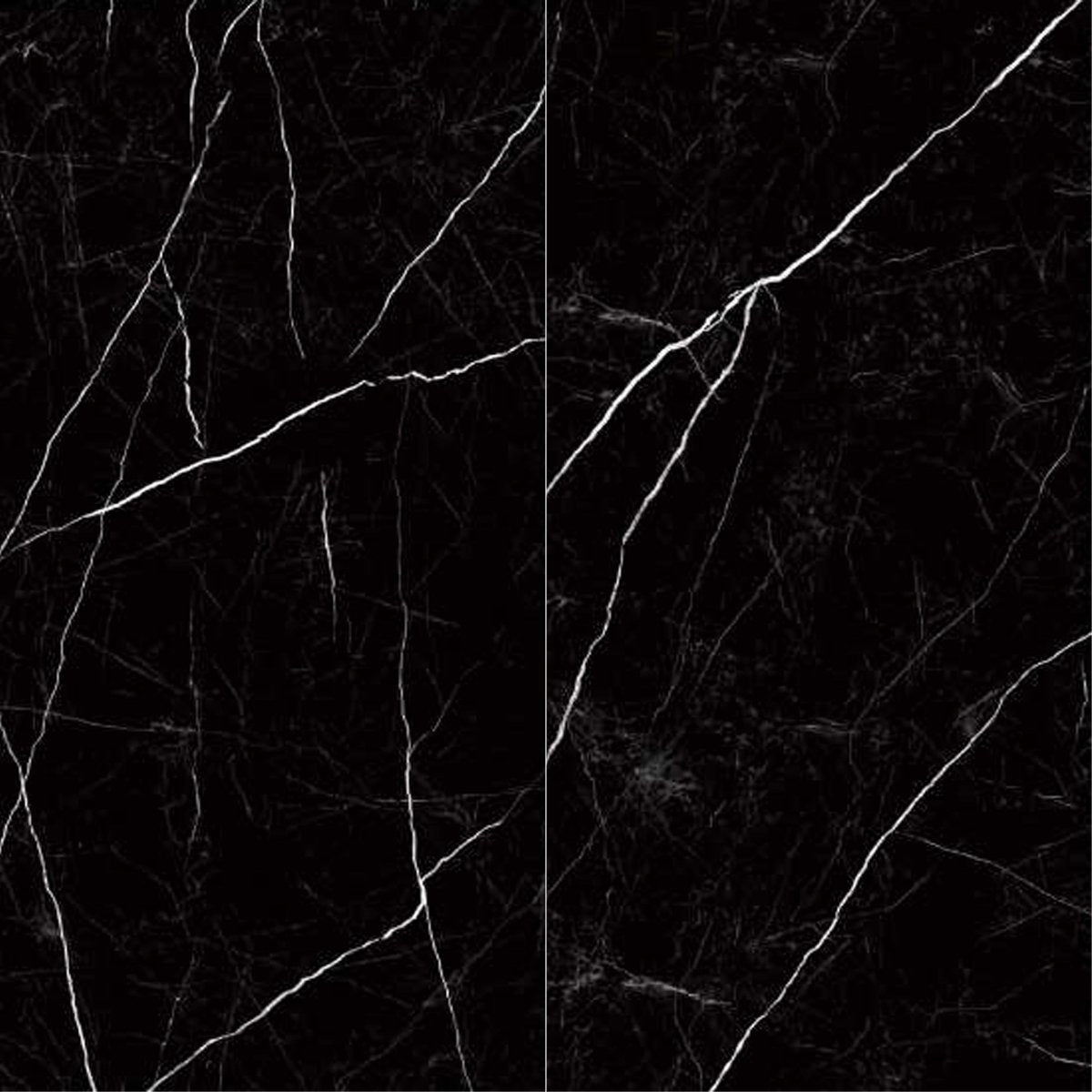 Nero Marquina Matte Porcelain Field Tile 32''x64''x3/8'' – Artsaics