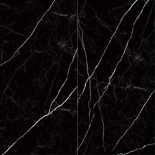 Nero Marquina Polished Porcelain Field Tile 32''x64''x3/8''