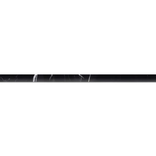 Nero Marquina Pencil 1/2''x12'' Stone Molding Polished