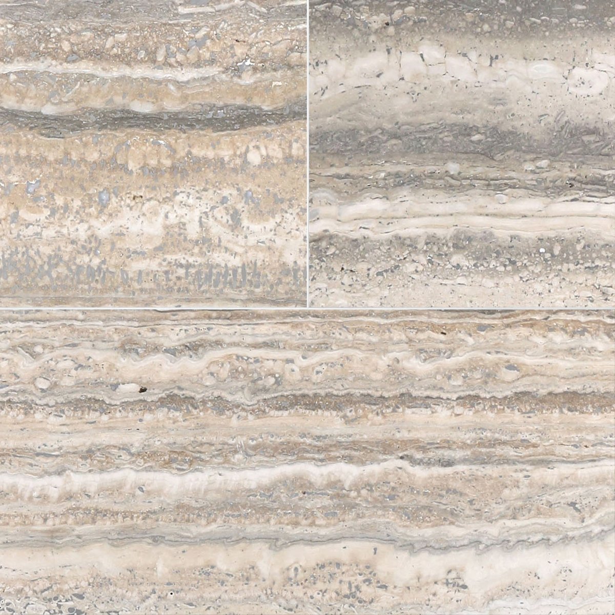 Ocean Light Honed Travertine Field Tile 10''x20''x3/8''