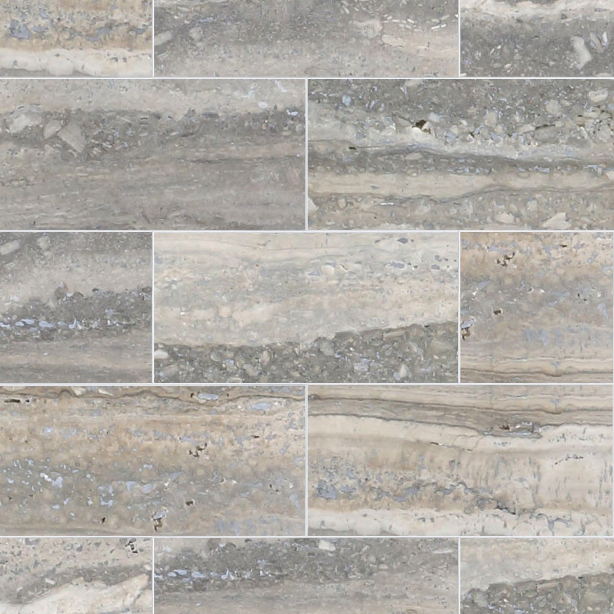 Ocean Honed Travertine Field Tile 5''x10''x3/8''