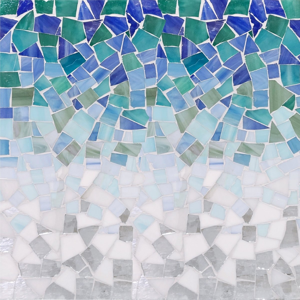 Ombre Rock Teal Lava Glass Mosaic