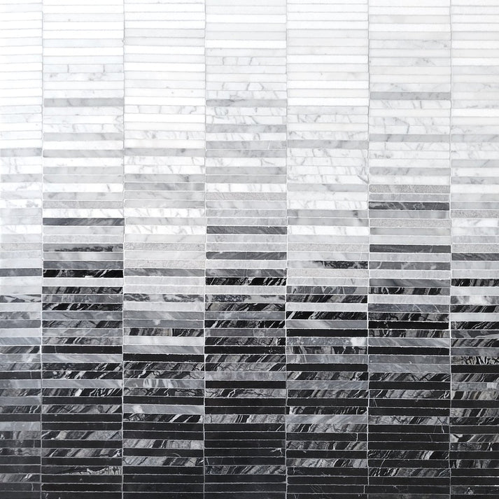 Ombre Linear Night Stone Mosaic – Artsaics