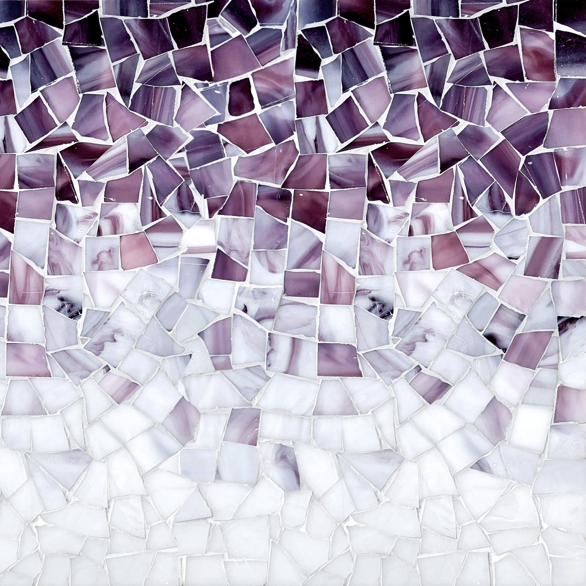 Ombre Rock Lavander Lava Glass Mosaic