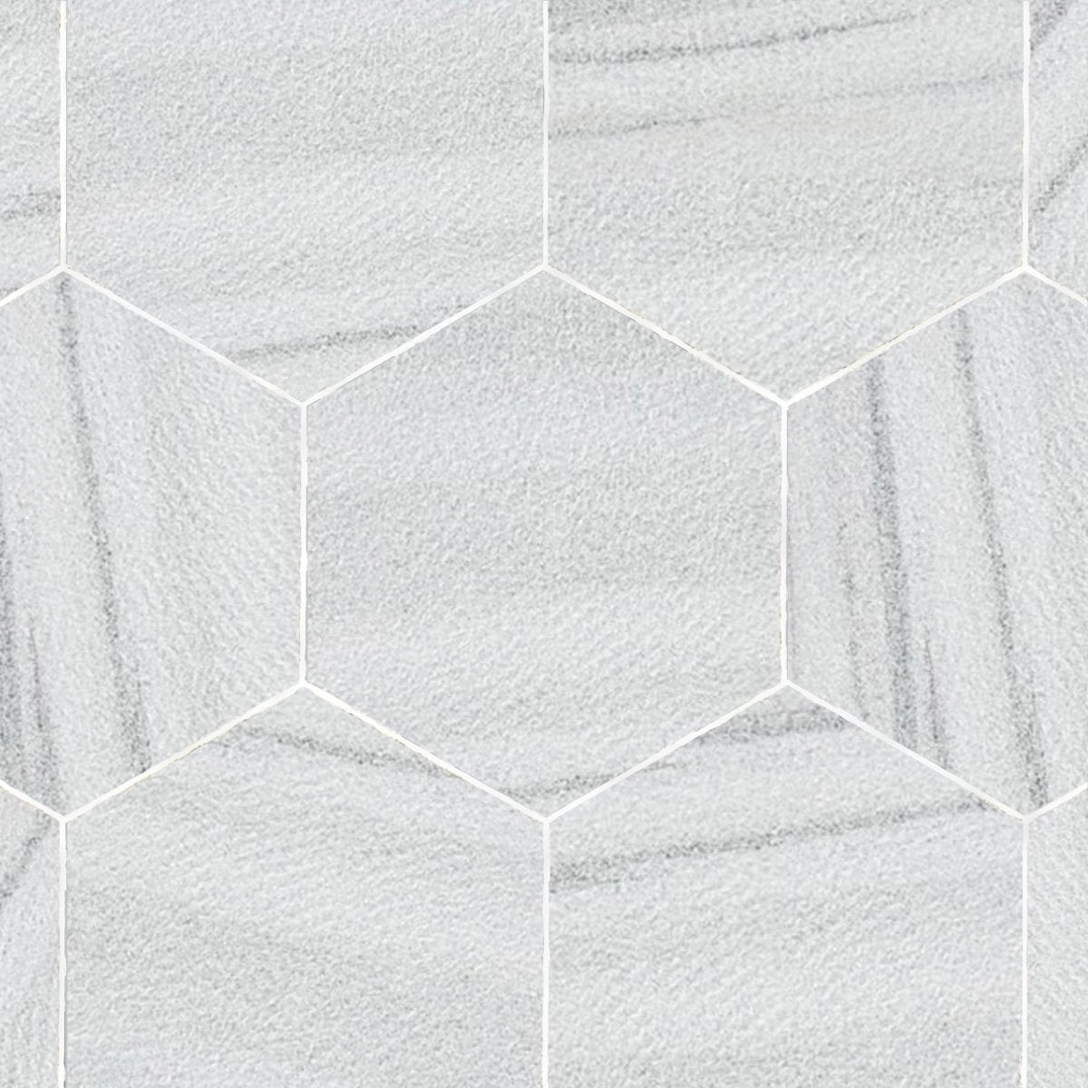 Palazzo Andor Brown Grain Textured Marble 7'' Hexagon