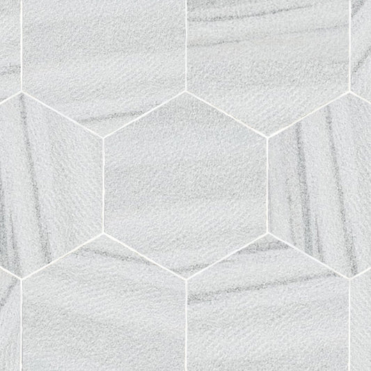 Palazzo Andor Brown Grain Textured Marble 7'' Hexagon