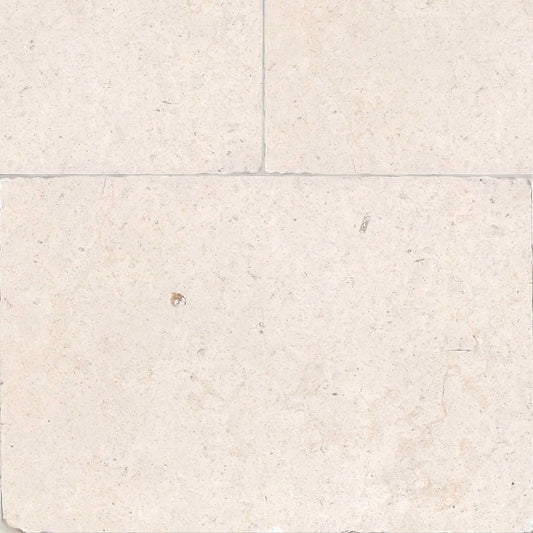 Palazzo Blond Belgian Brushed Antique Limestone Field Tile 16''x24''x3/4''