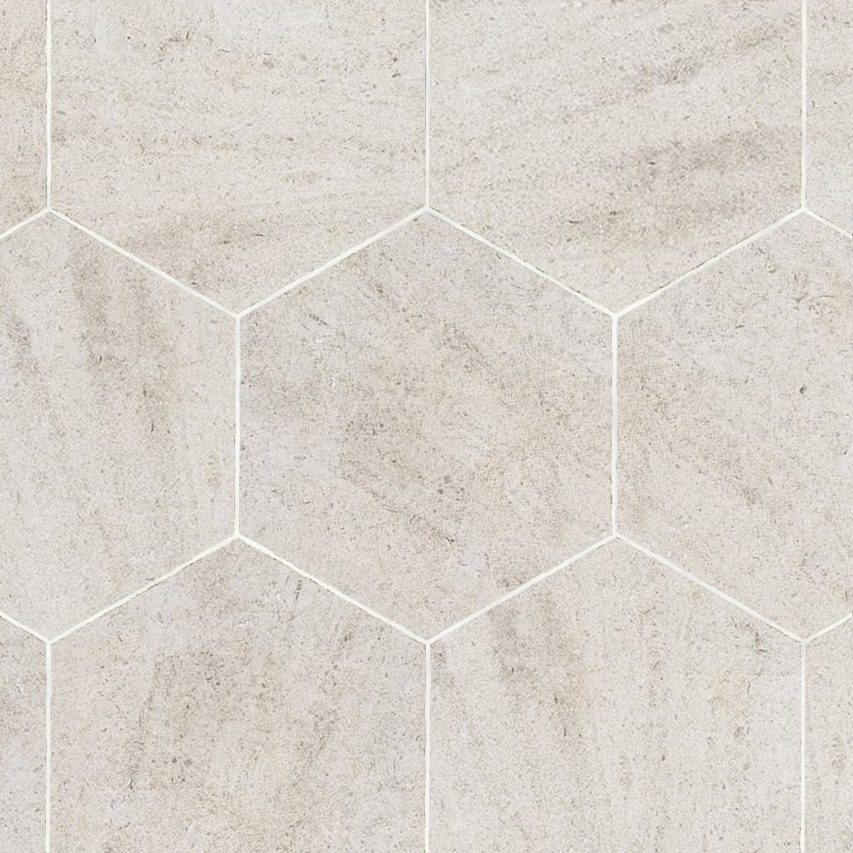 Palazzo Magny Brushed Textured Antique Limestone 7'' Hexagon