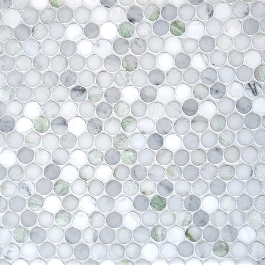 Penny Tile Adair Rounds Stone Mosaic