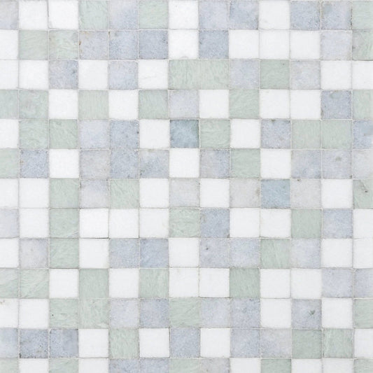 Piedmont Sequoia 1''x1'' Blend Stone Mosaic