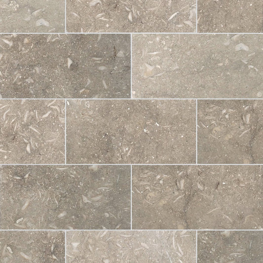 Pistachio Honed Limestone Field Tile 6''x12''x3/8''