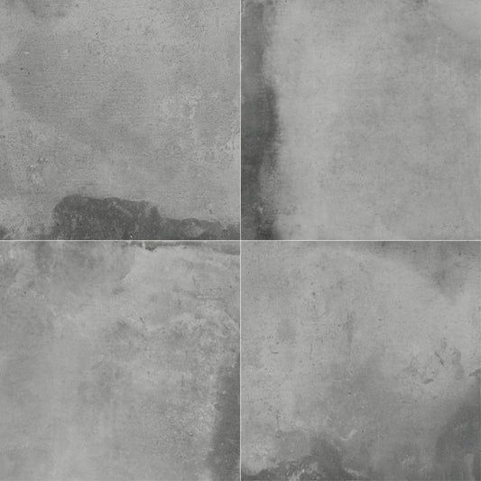 Grey Moon Matte Porcelain Field Tile 32''x32''x3/8''