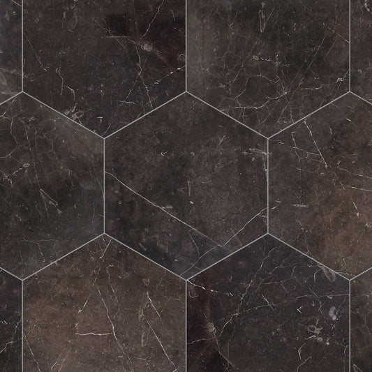 St. Laurent Polished Marble 10 1/2'' Hexagon