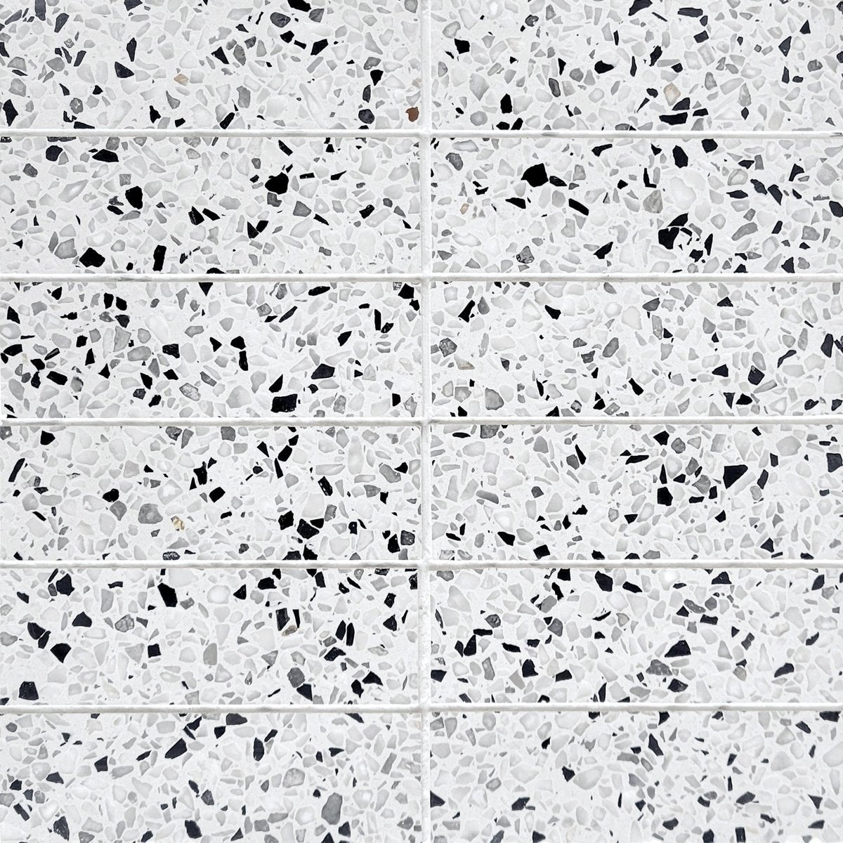 Papper Stone Stack Stacked Papper Marble Terrazzo Honed 2''x6'' Stone Mosaic – Artsaics