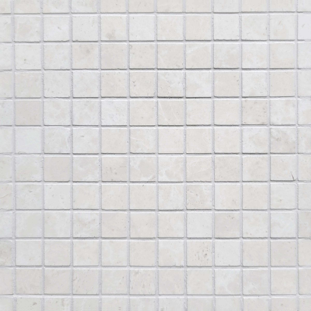 Straight Vanilla Creme 1''x1'' Stone Mosaic