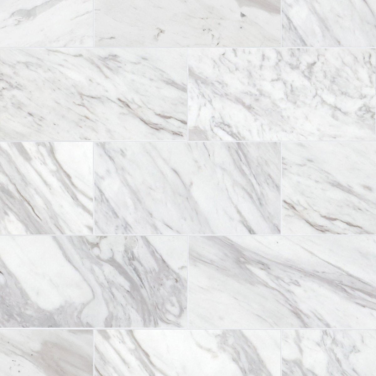 Volakas Polished Marble Field Tile 6''x12''x3/8''