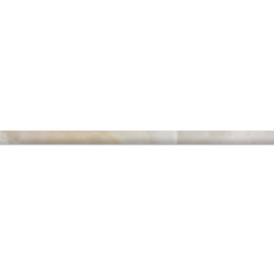 White Onyx Pencil 1/2''x12'' Stone Molding Polished