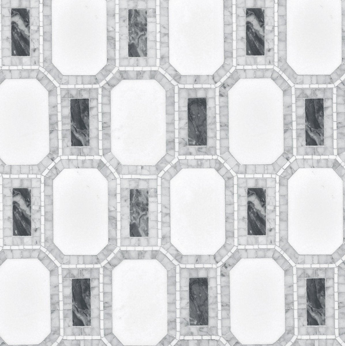Octagonal Stone Hottest Tile Trends of 2024: Octagon Tile Mosaic – Artsaics