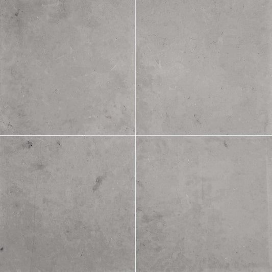 Jura Grey Honed Limestone Field Tile 12''x12''x3/8''