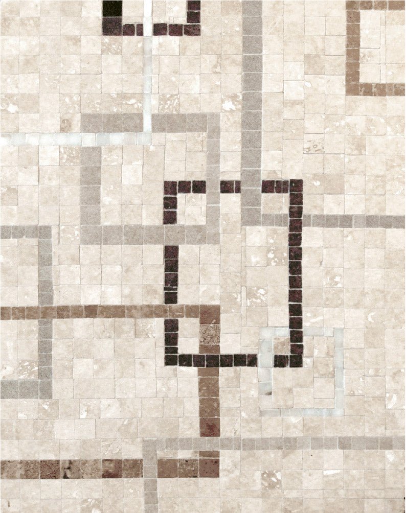 Univo Verbena Square Stone Mosaic